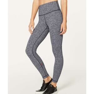 Lululemon Wunder Under Hi-Rise 7/8 Tight 25" in Heathered Black Size 4